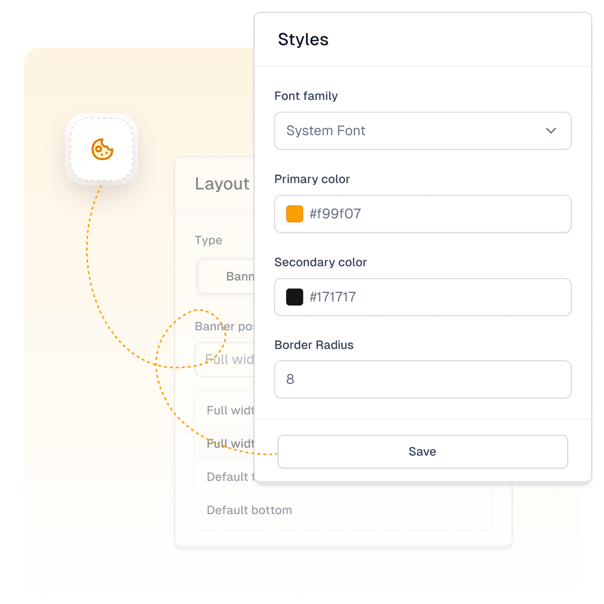 Easycookie banner builder interface