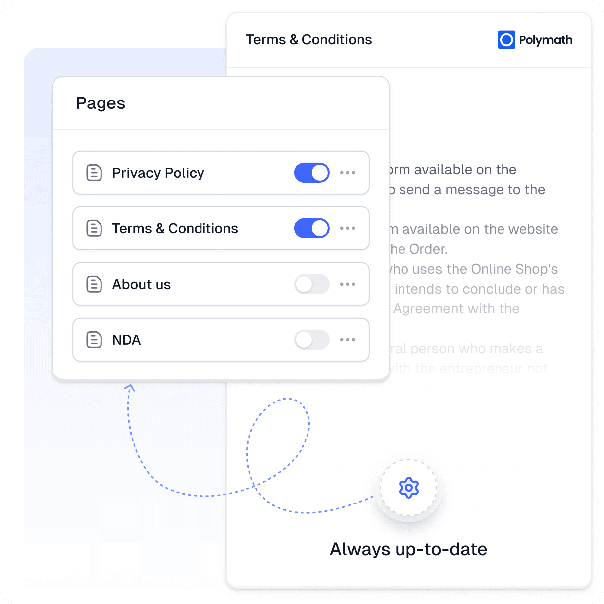 Easylegal privacy policy and terms generator