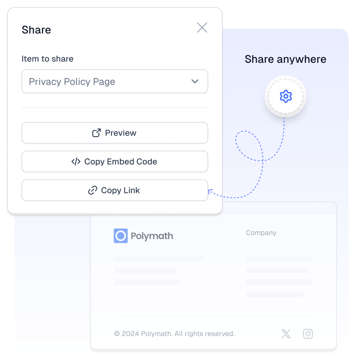 Hosted legal document page